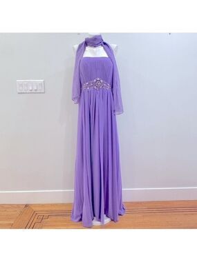 May Queen Lavender Evening Dress